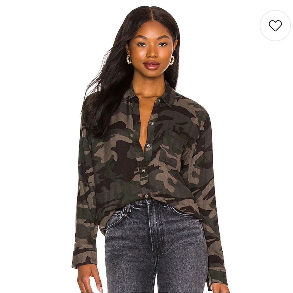 Hunter Top in Forest Camo by Rails XS NWT